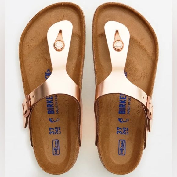 BIRKENSTOCK Gizeh Metallic Sandal! - Picture 1 of 10